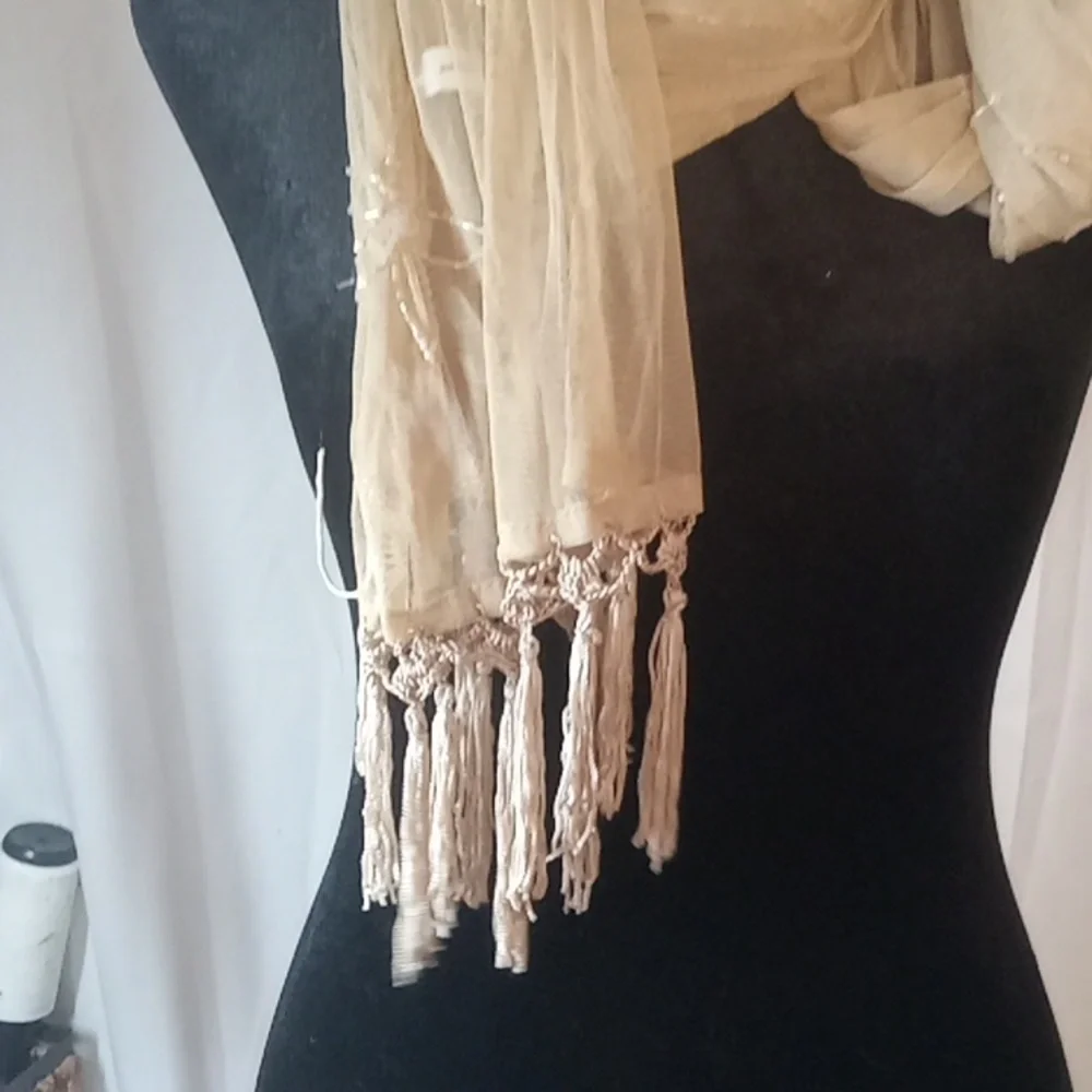 Vintage beaded scarf